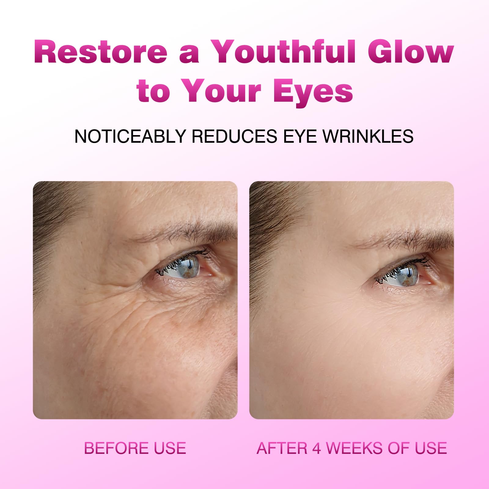 Caffeine brightening effect of HORLLM eye cream balm under-eye area