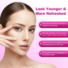 HORLLM eye stick demonstrates hyaluronic moisture delivery for refreshed under-eye skin