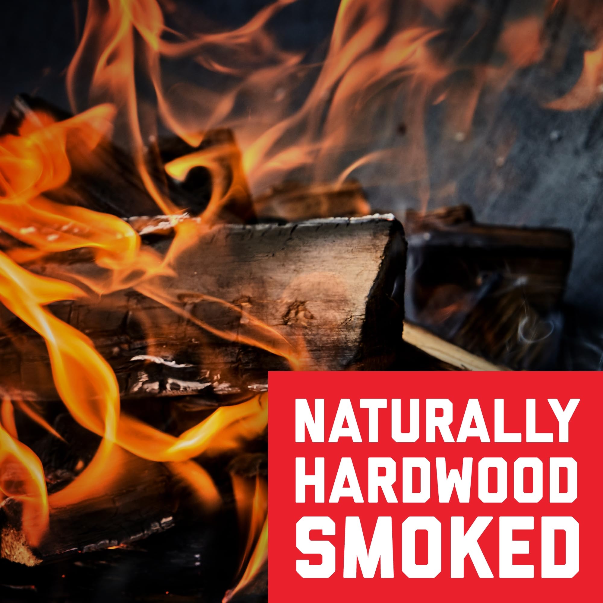Bacon on a plate with wood-smoked aroma from Hormel Black Label.