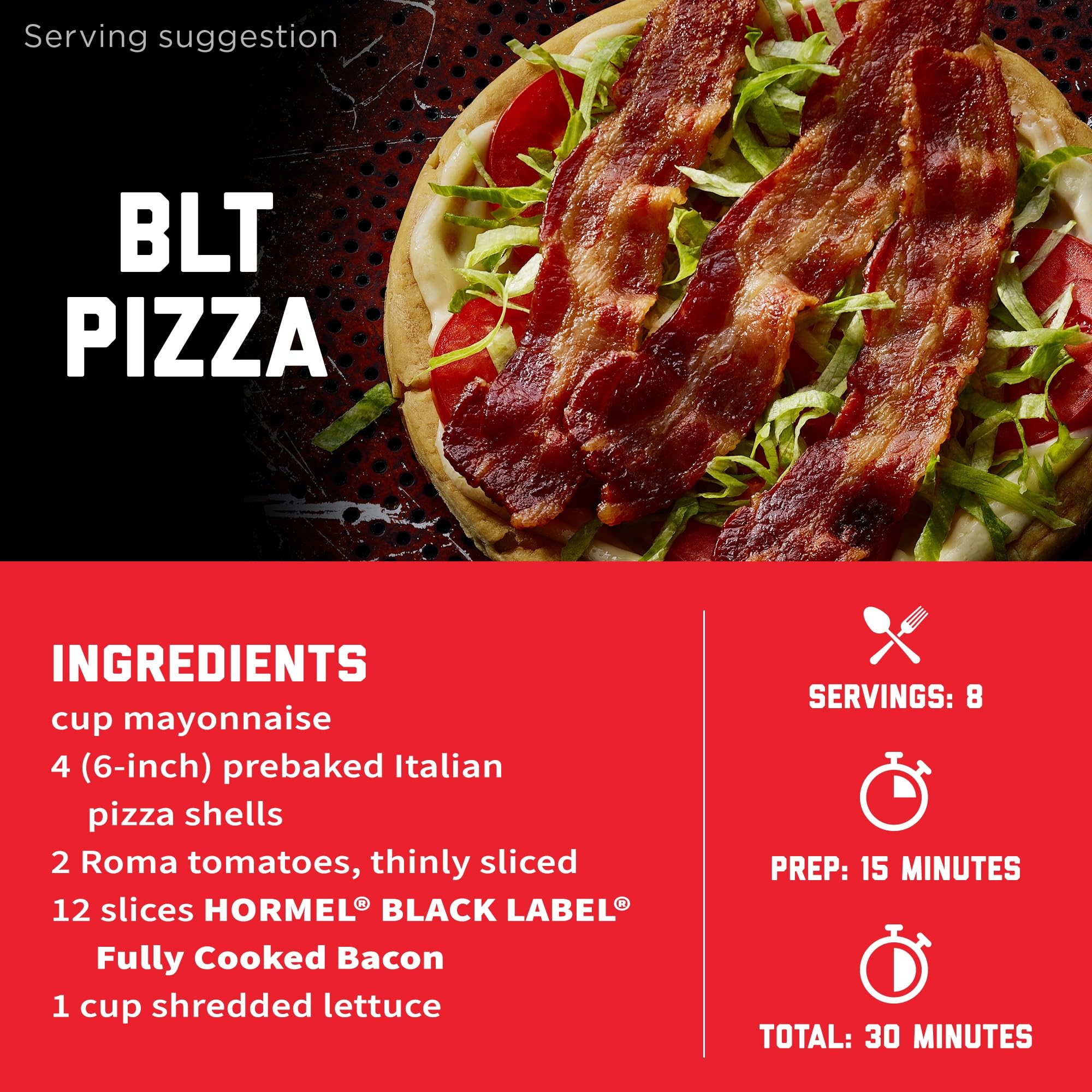 Family pack of Hormel Black Label bacon for meal prep.