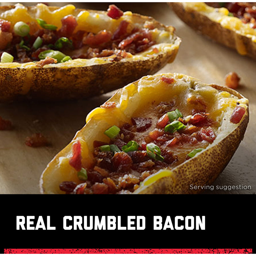 Hormel Black Label shelf-stable bacon crumbles suitable for pantry stashes.