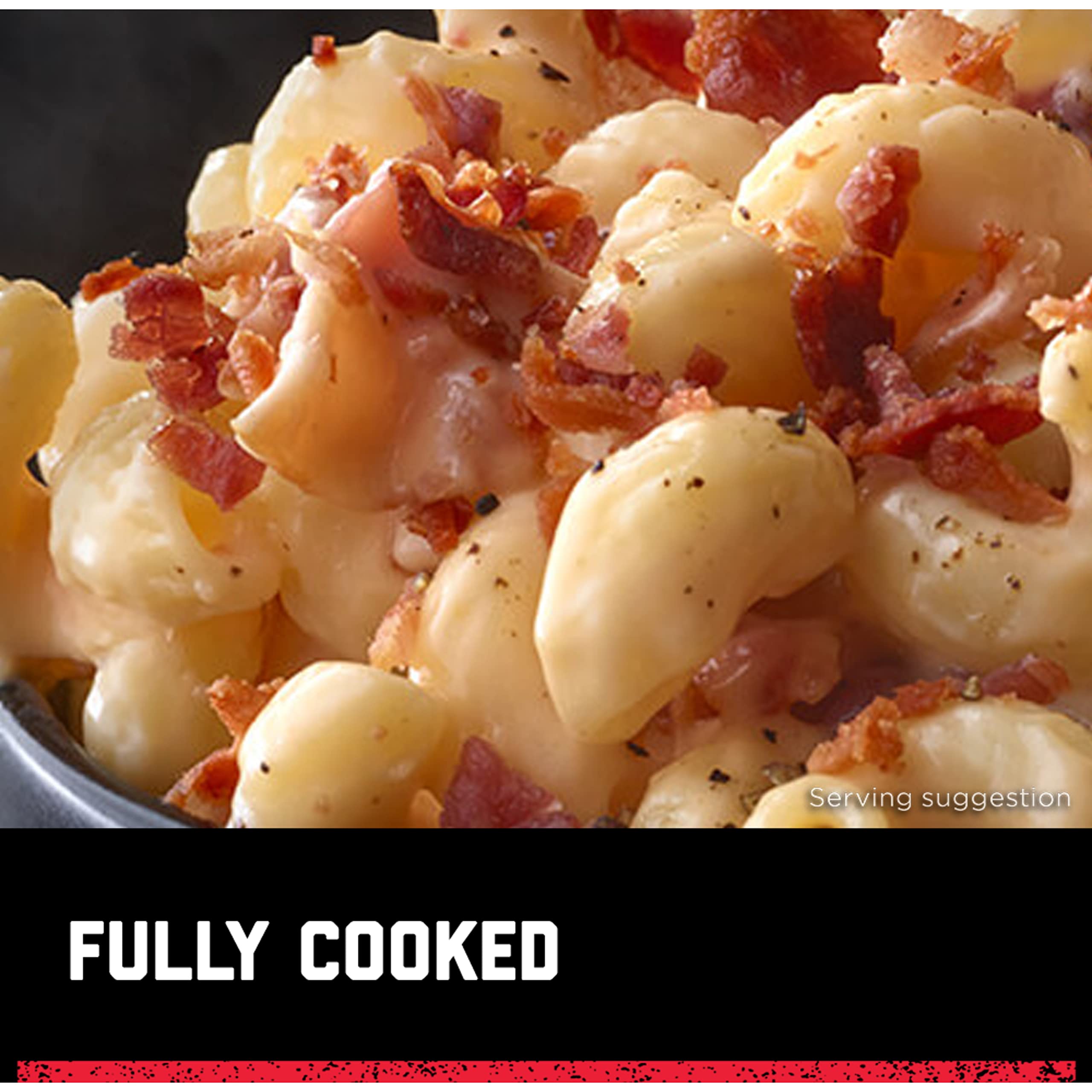 Hormel Black Label ready to use bacon in a 3.5 oz pouch.
