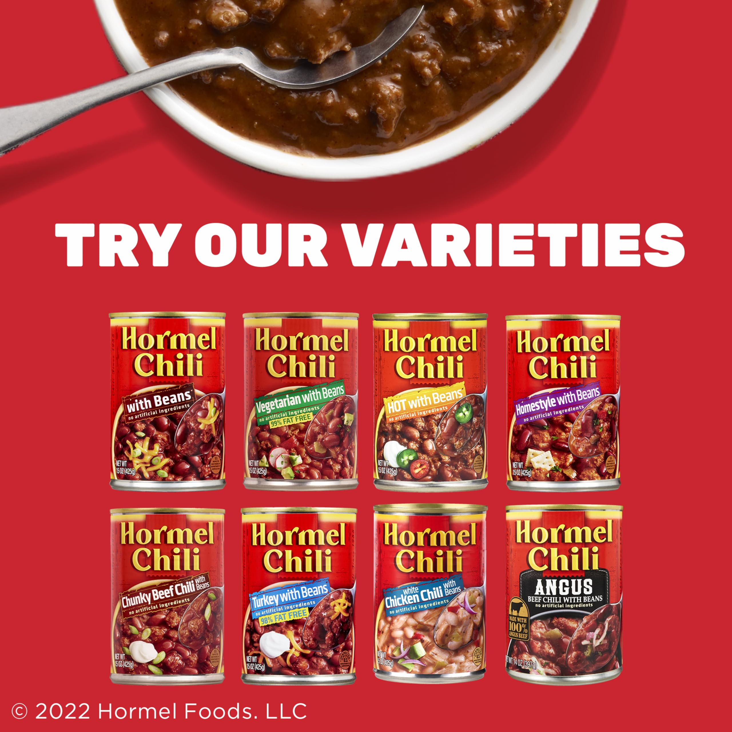 Hormel Chili with Beans family-dinner-plates offer shareable warmth.