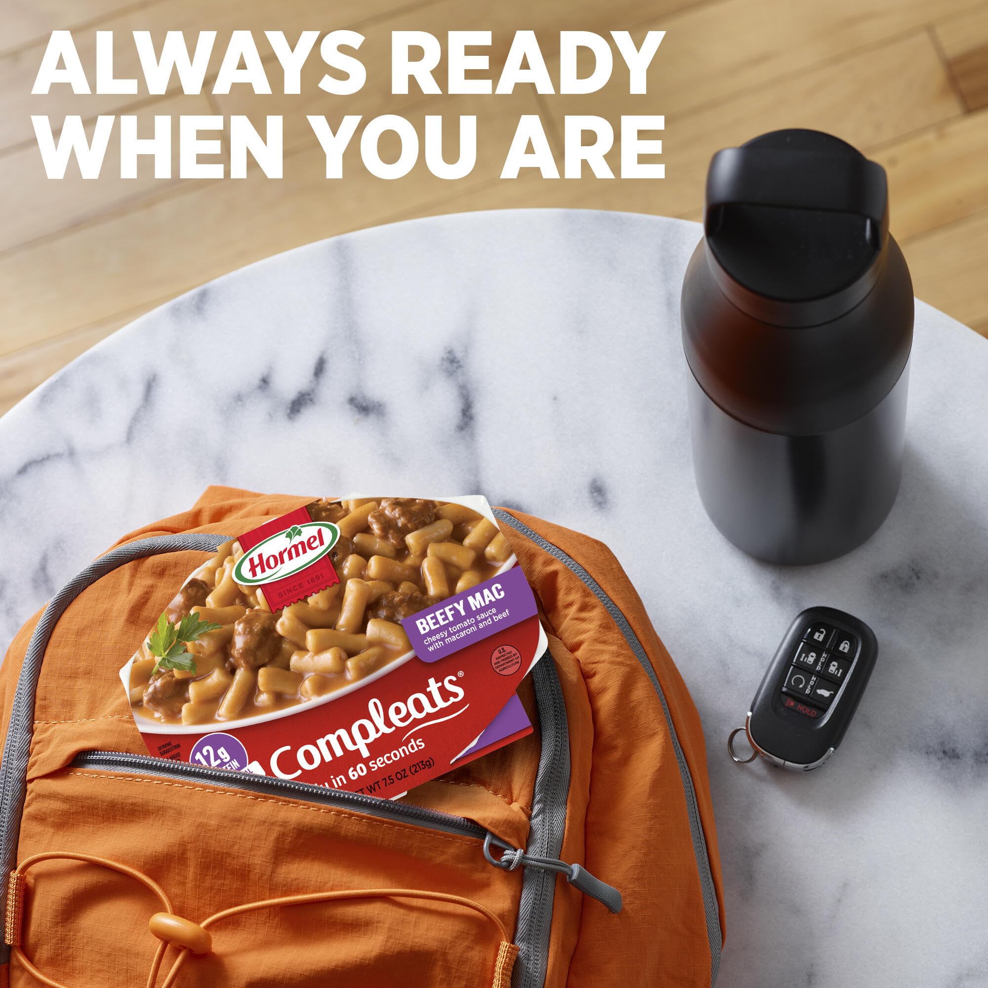 HORMEL COMPLEATS Beefy Mac Cheese kitchen pantry storage ready-to-eat