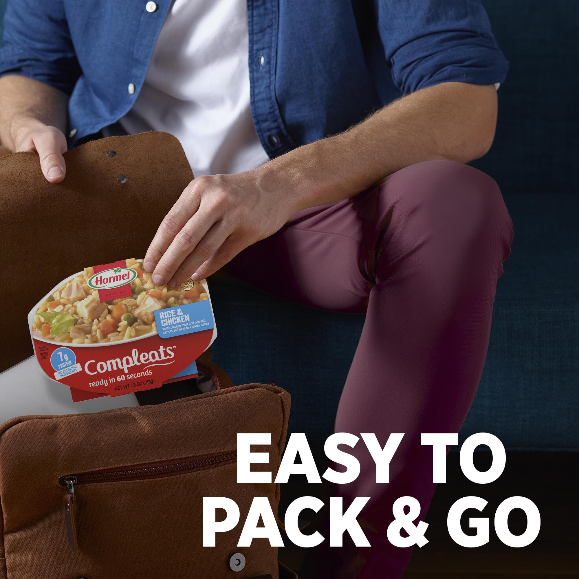 Dinnertime after work with HORMEL COMPLEATS tray