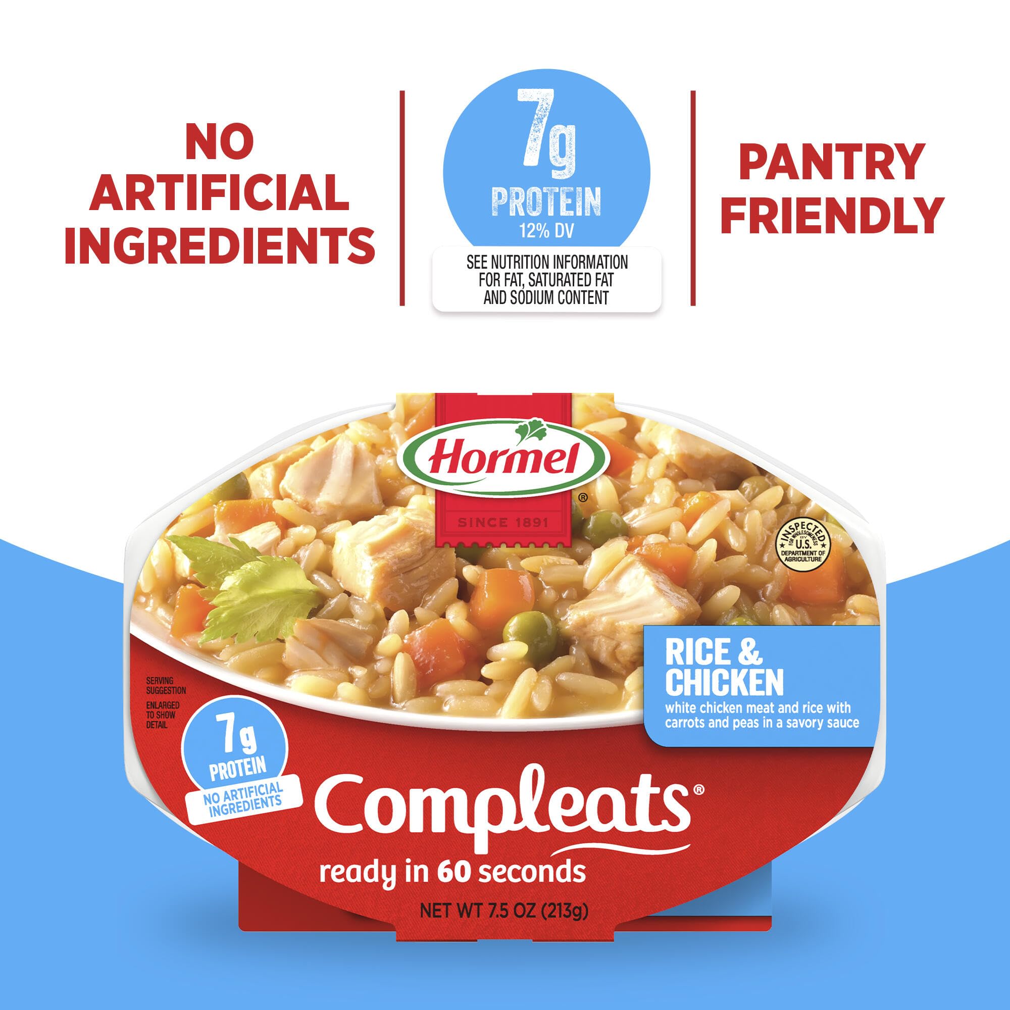 Pantry-dinner idea with HORMEL COMPLEATS on a shelf