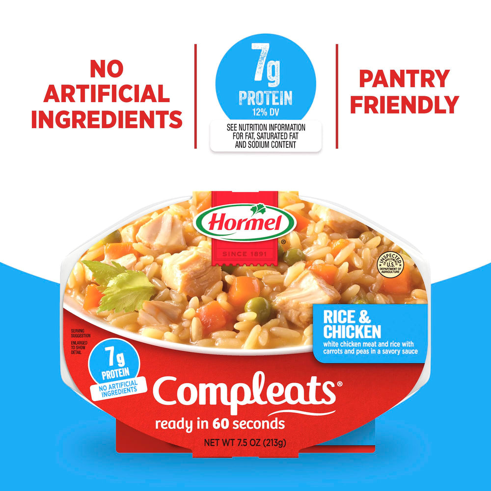 Pantry-dinner idea with HORMEL COMPLEATS on a shelf