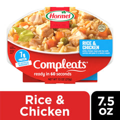 Shelf-stable HORMEL COMPLEATS dinner ready to heat and serve