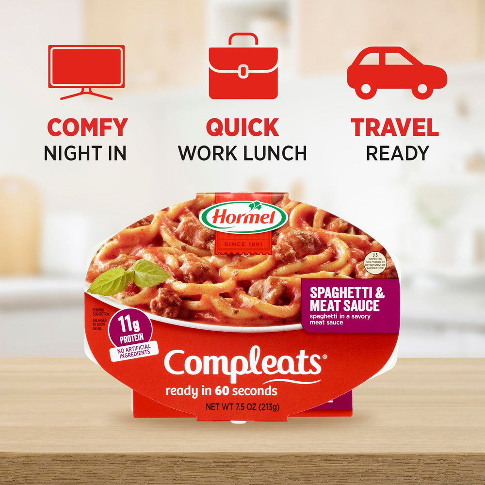 HORMEL COMPLEATS ingredients label highlight no artificial ingredients.