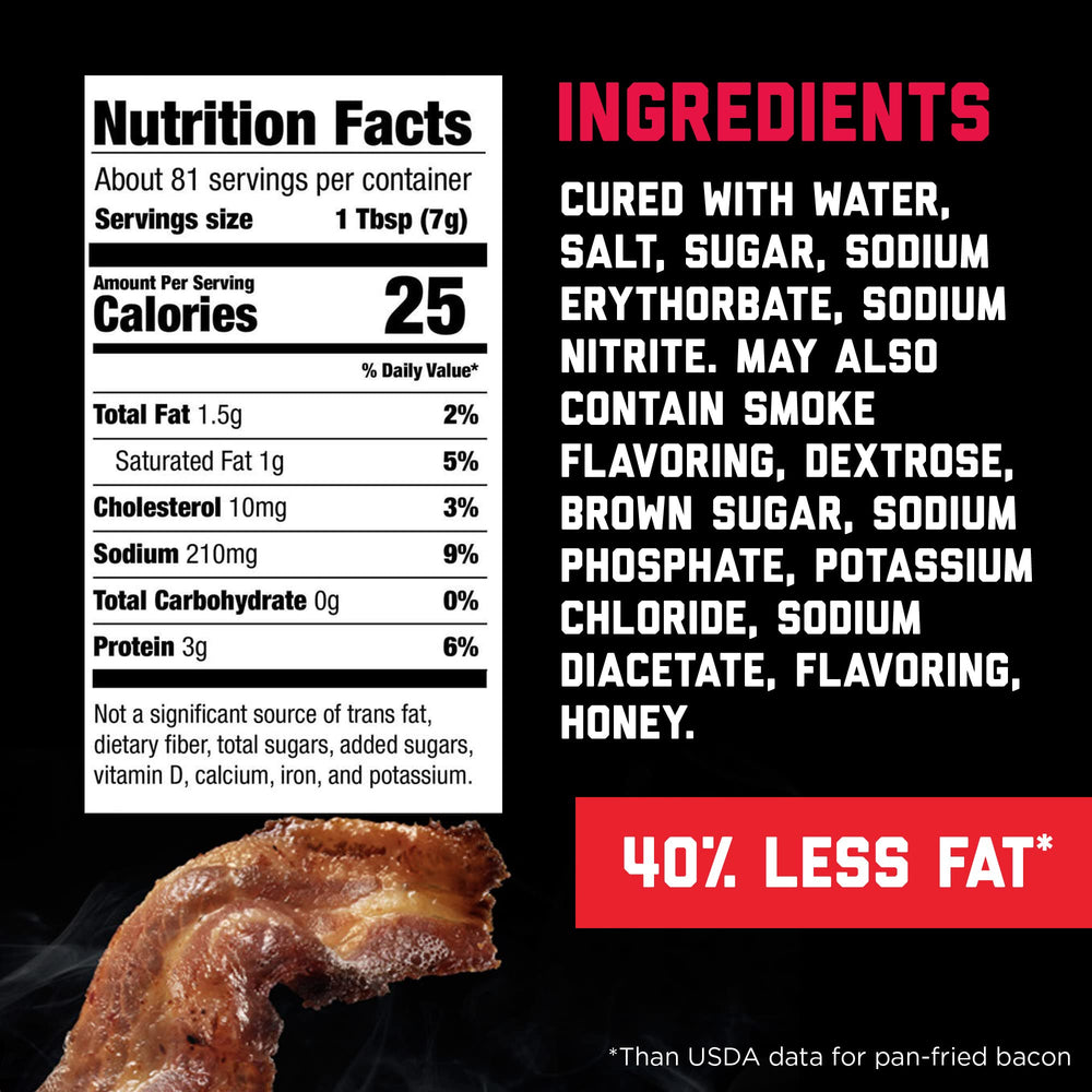 Hormel Real Crumbled Bacon bag seal preserves freshness for weeknight meals.