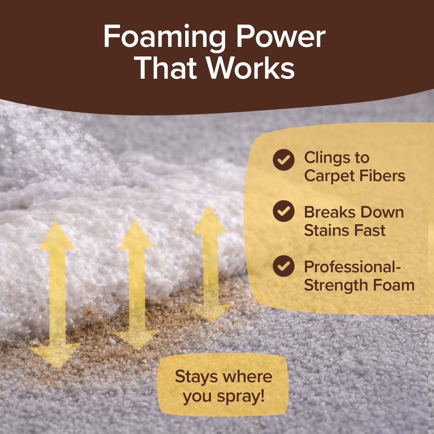 Horsepower Bull Shot Pet Pro foam on upholstery lifting messes without residue