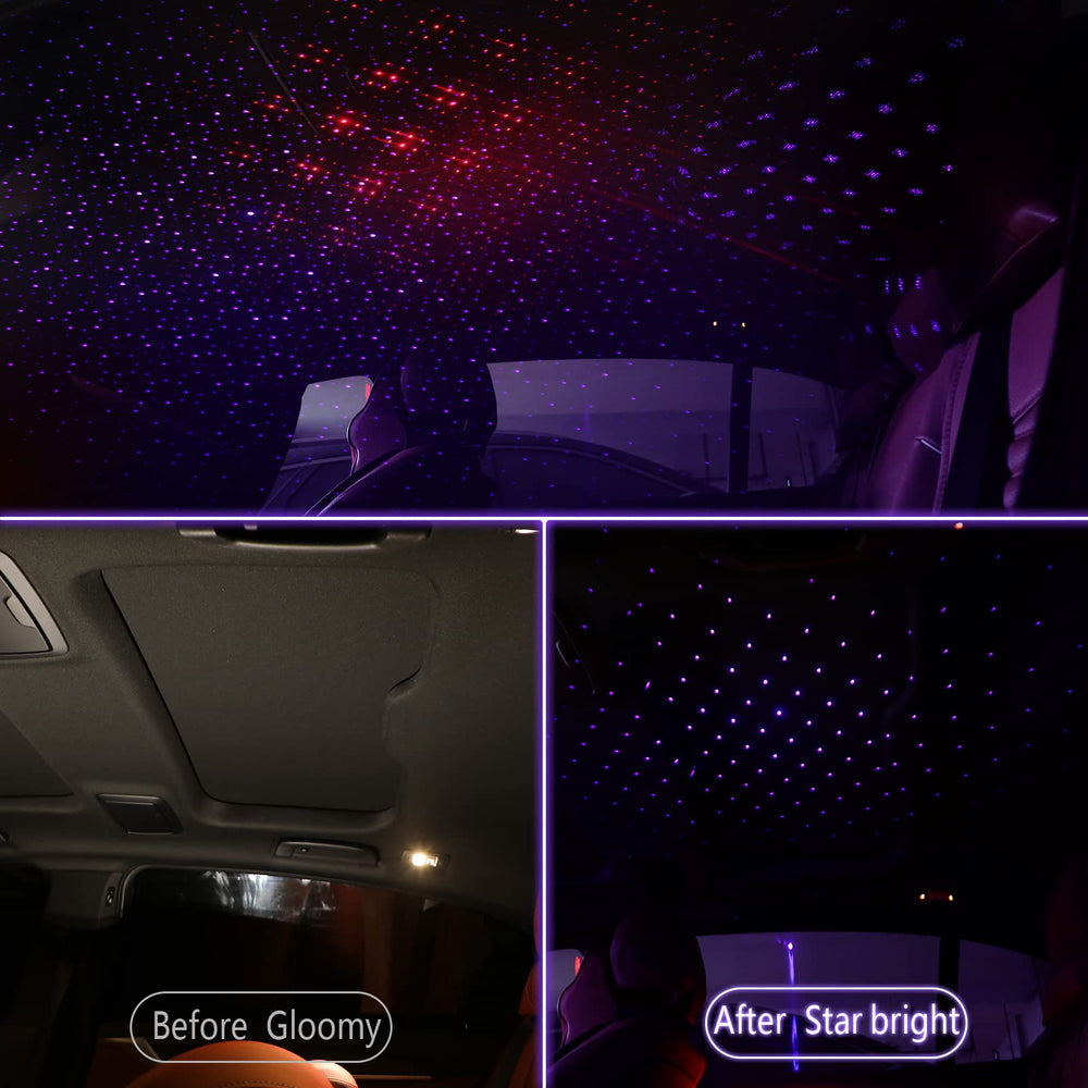 Hortsun car star light red purple 2 pack adds romantic mood during drives