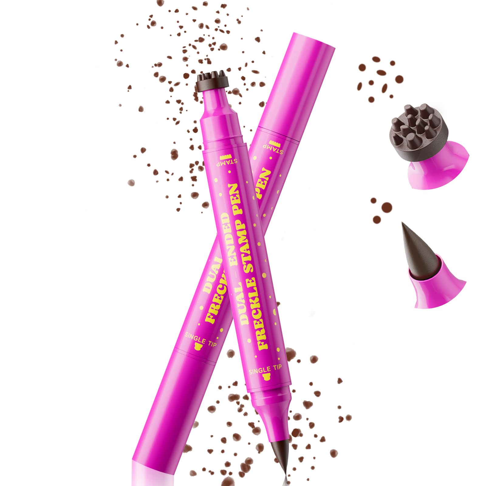 Hosaily freckle stamp with ten cone sizes for natural sun-kissed freckles.