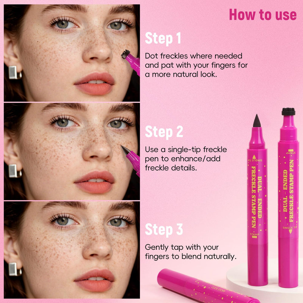 Hosaily Freckle Stamp Pen easy to apply for fast makeup touch-ups.
