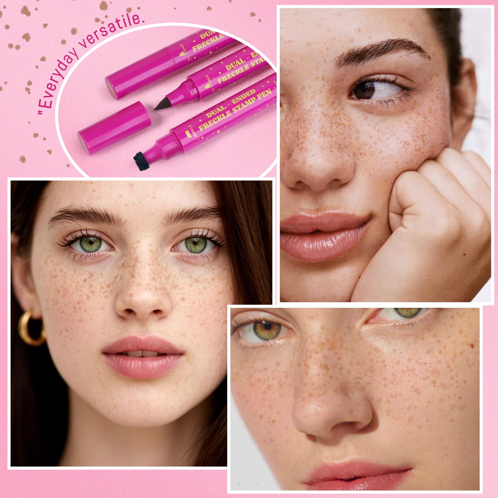 Hosaily Freckle Stamp Pen helps fill gaps with precision on skin.