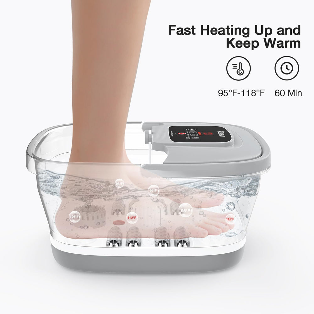 HOSPAN foot spa with eight massage rollers for targeted relief