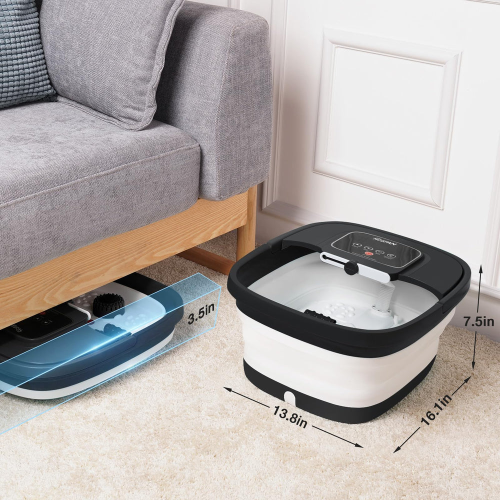 HOSPAN collapsible foot spa folded flat for compact storage