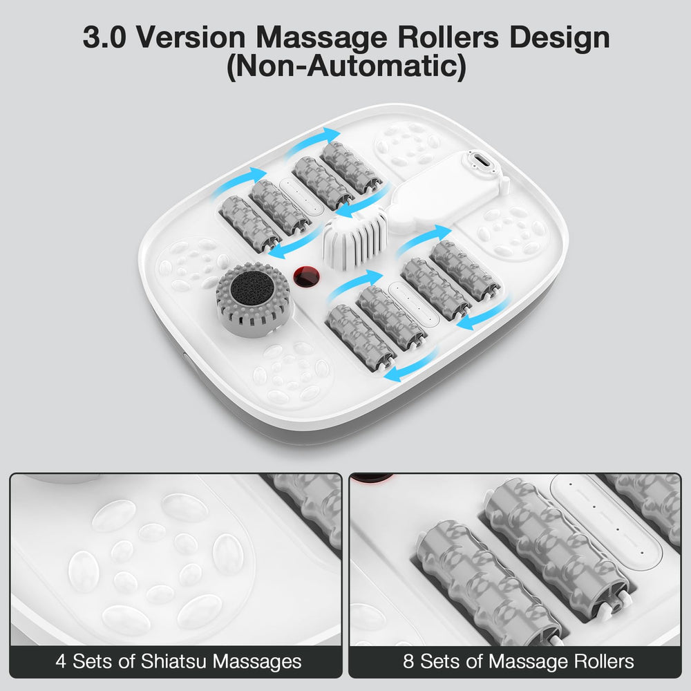 HOSPAN foot spa with heat, bubbles and red light for relaxing session