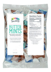 Seven-ounce Hospitality Mints bags displayed for easy party favors.