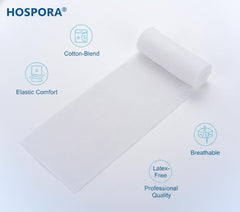 Hospora latex-free cotton gauze shows gentle skin contact