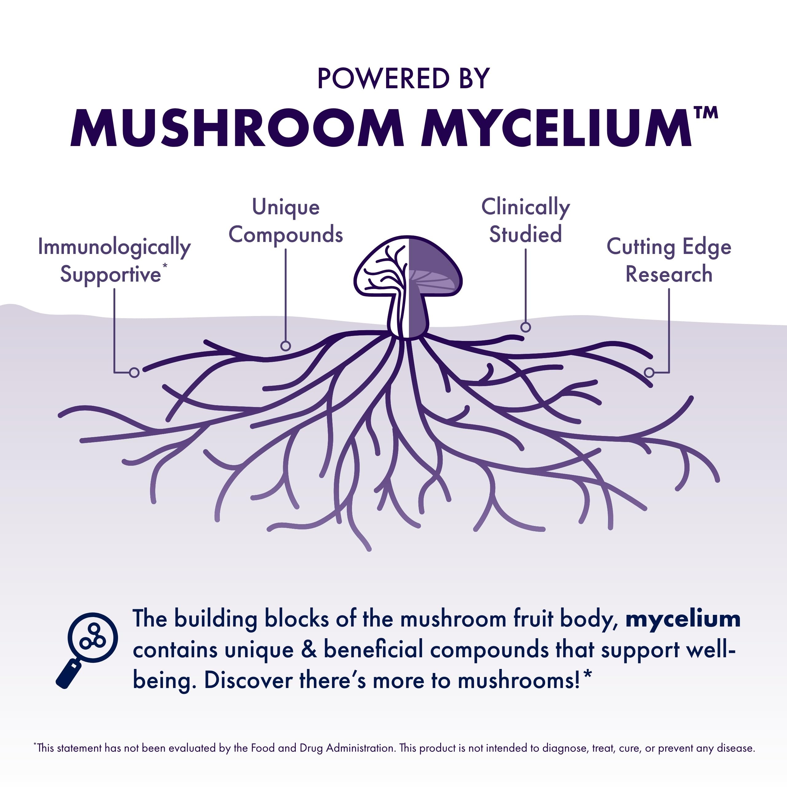Host Defense mushroom mycelium on brown rice substrate image conveys organic farming