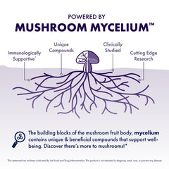 Host Defense mushroom mycelium on brown rice substrate image conveys organic farming