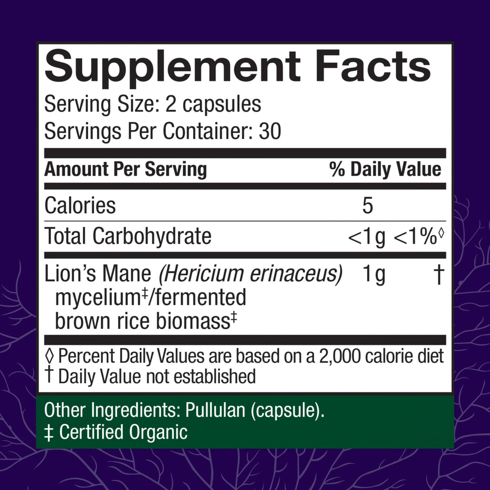 Host Defense Lion's Mane bottle with capsules, ready for brain support routines.