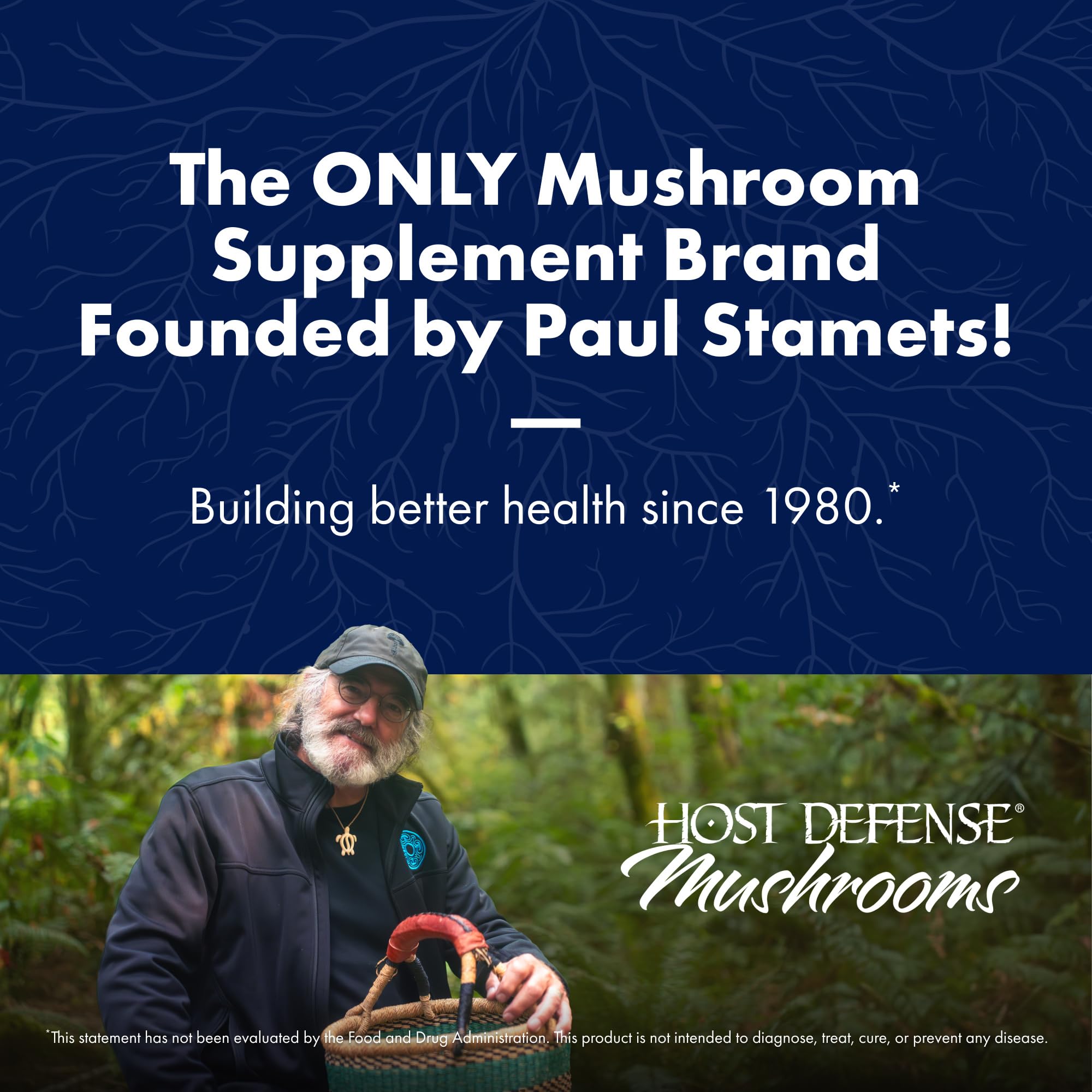 Host Defense Lion's Mane label detail featuring The Smart Mushroom branding