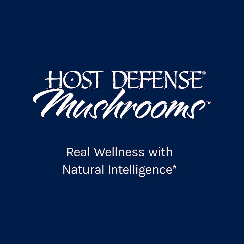 Host Defense MyCommunity Powder organic certifications badge close-up