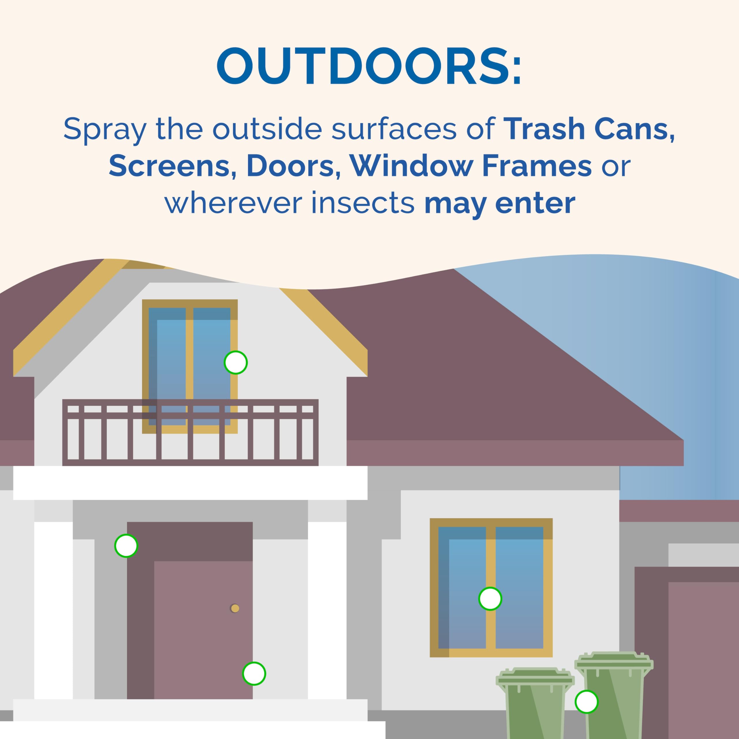 Label detail on Hot Shot can with usage and safety guidance.