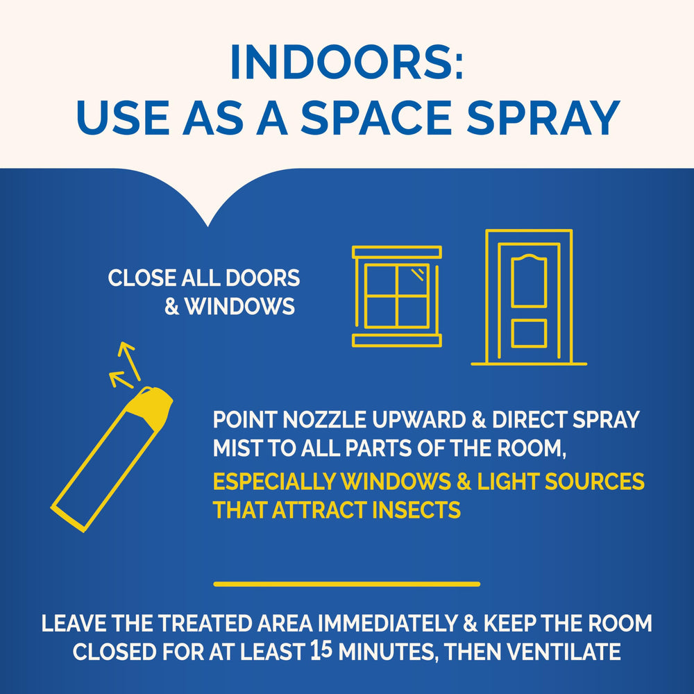Product used under attic rafters to reach hiding insects with Hot Shot.