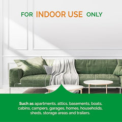 HOT SHOT Fogger can covers 2000 cu ft in unobstructed spaces.