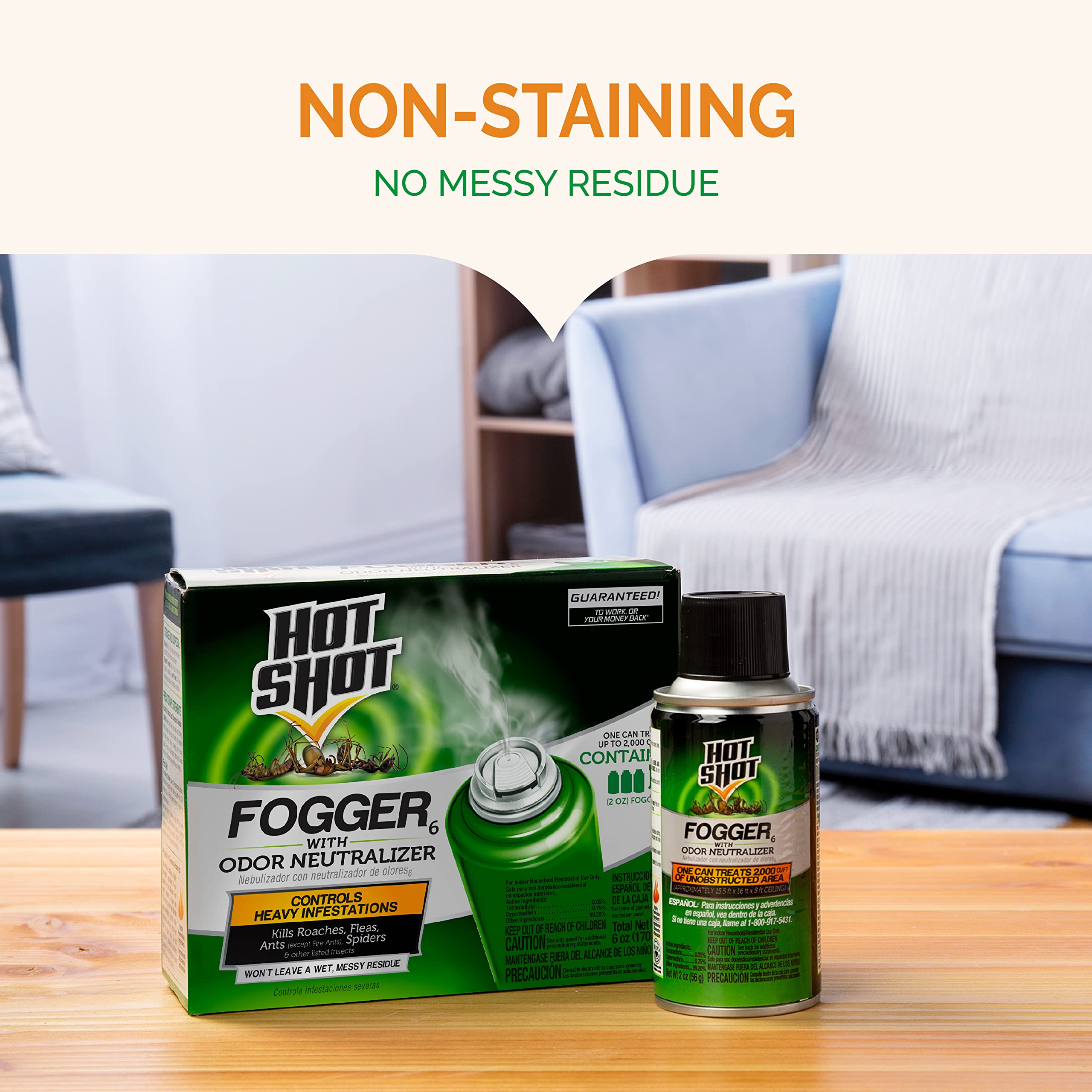 Odor neutralizer helps keep indoor air more comfortable after use.