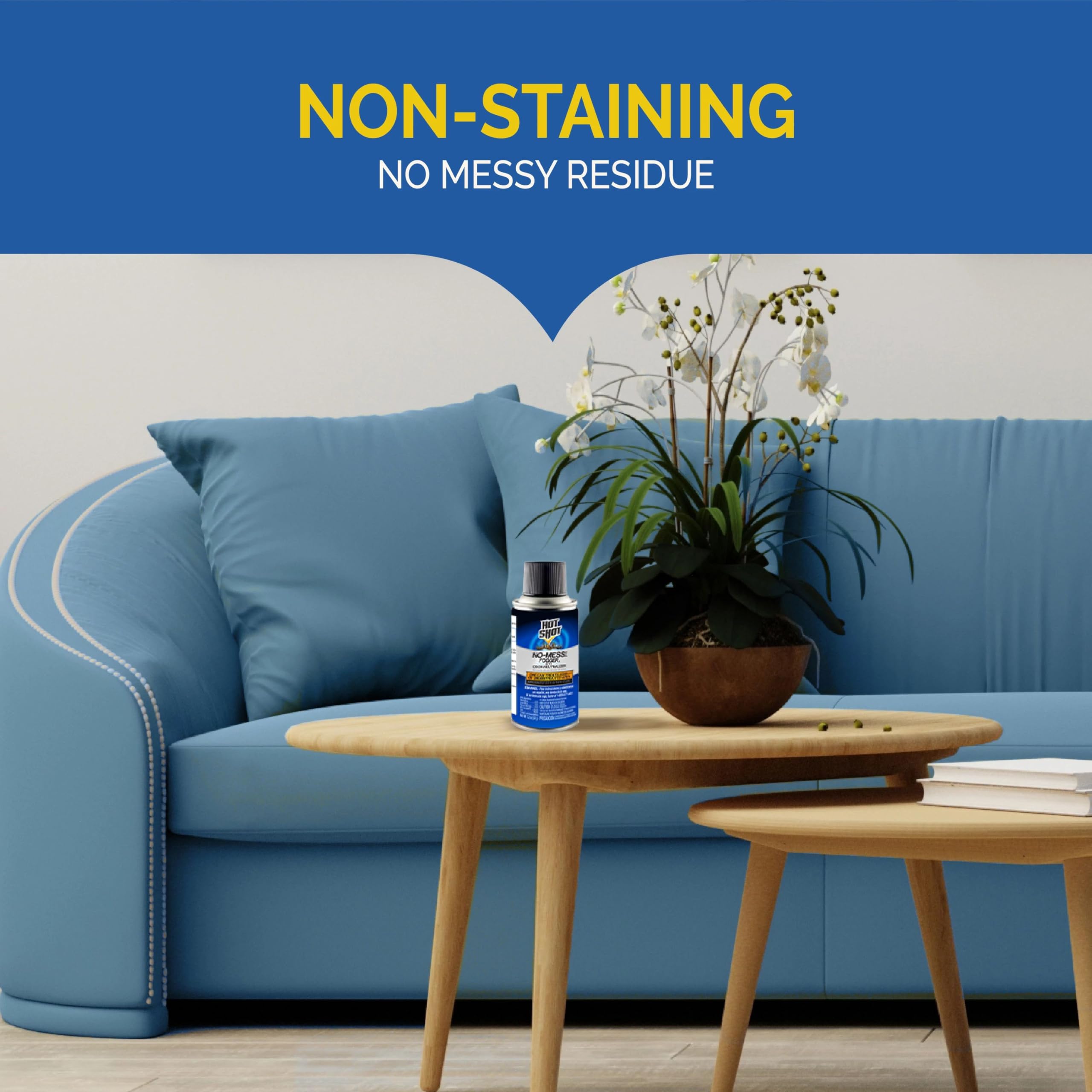 Hot Shot No-Mess Fogger three cans provide flexible home protection