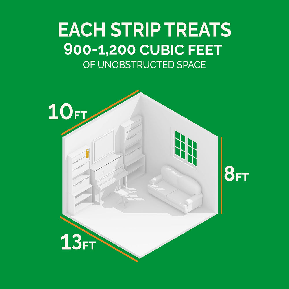 Hot Shot No-Pest Strip provides up to four months of protection per strip.
