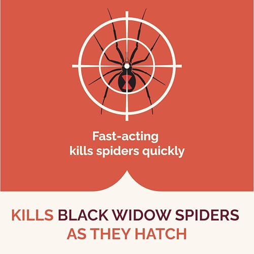 Hot Shot spider and scorpion killer broad spray pattern covers large areas quickly.