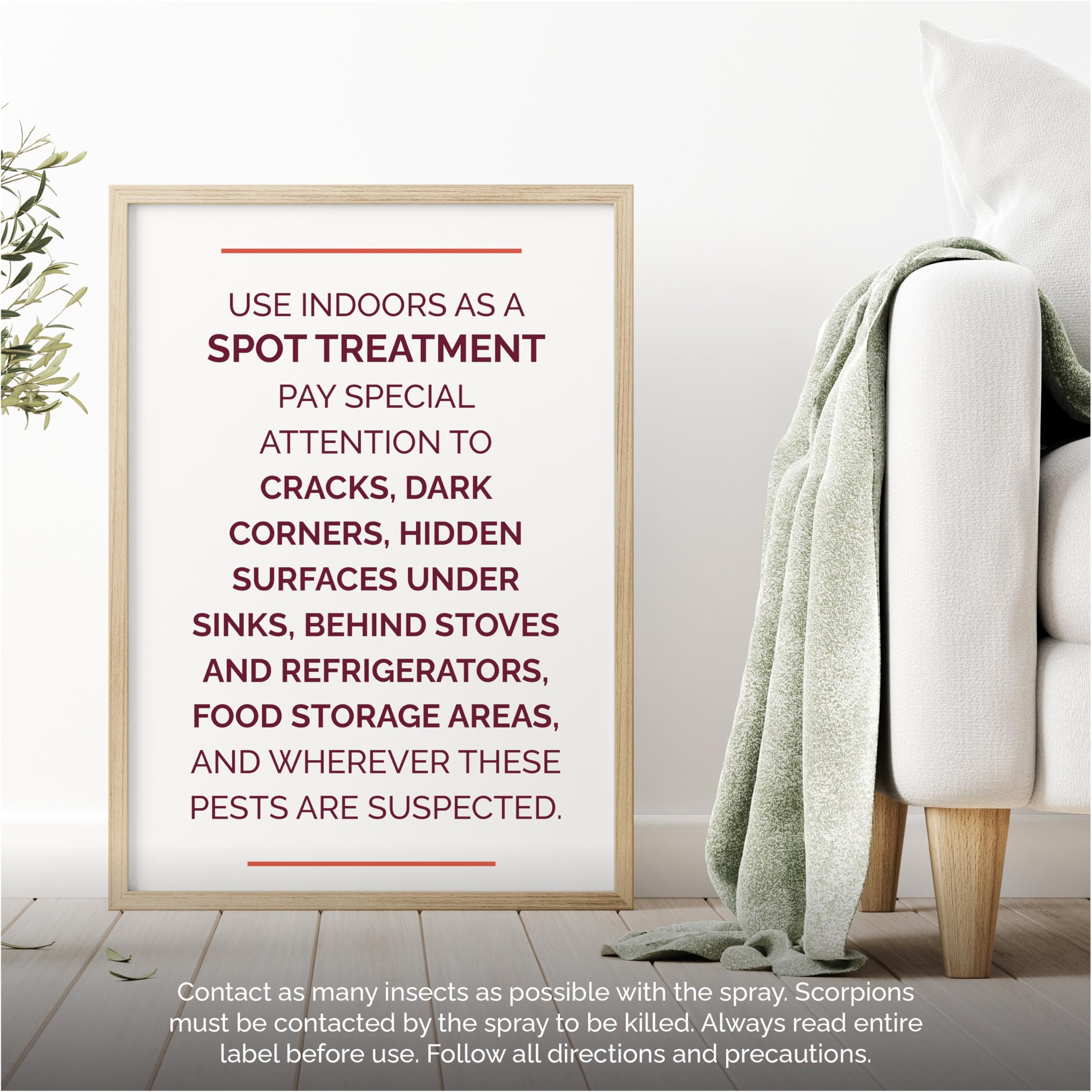 Hot Shot spider and scorpion killer provides up to four months of pest control.