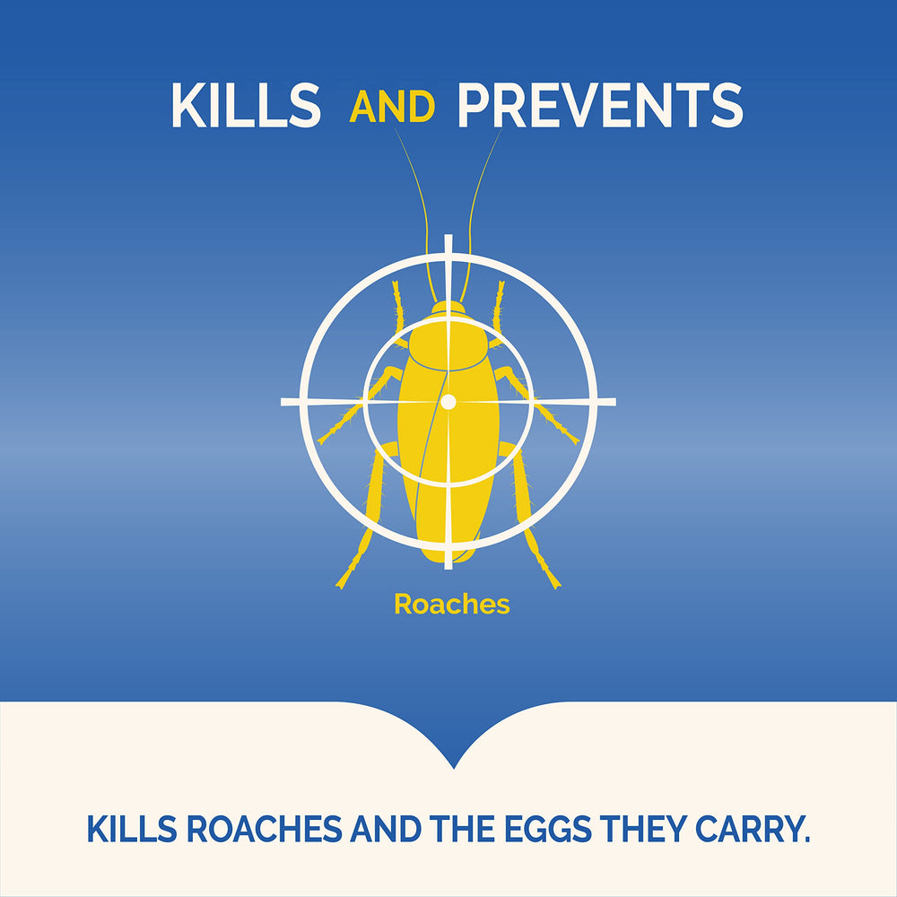 Hot Shot Ultra Liquid Roach Bait stations under sink prevent roaches spreading in cabinets
