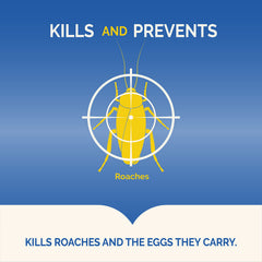 Hot Shot Ultra Liquid Roach Bait stations under sink prevent roaches spreading in cabinets