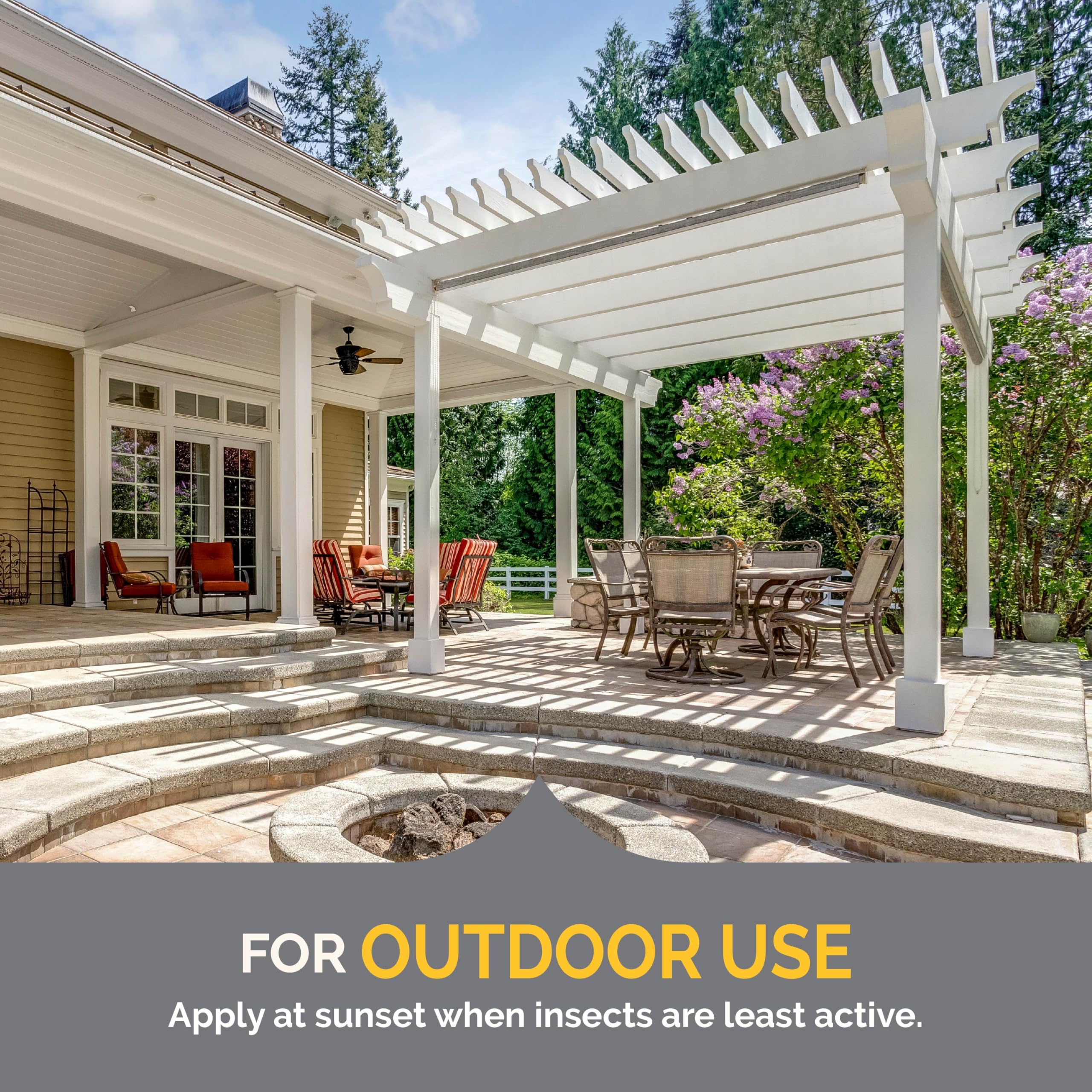 Hot Shot Wasp & Hornet Killer in action on exterior surfaces with broad spray coverage.