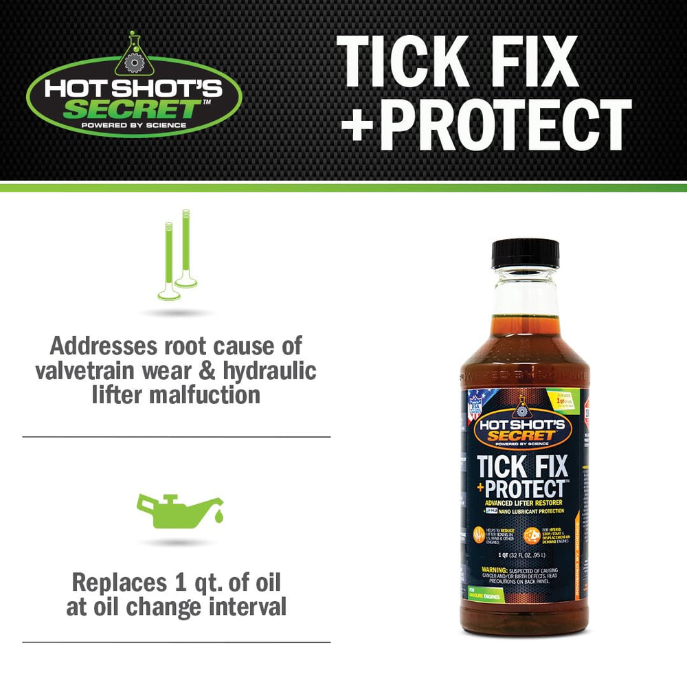 Hot Shot's Secret Tick Fix engine bay view for quieter operation