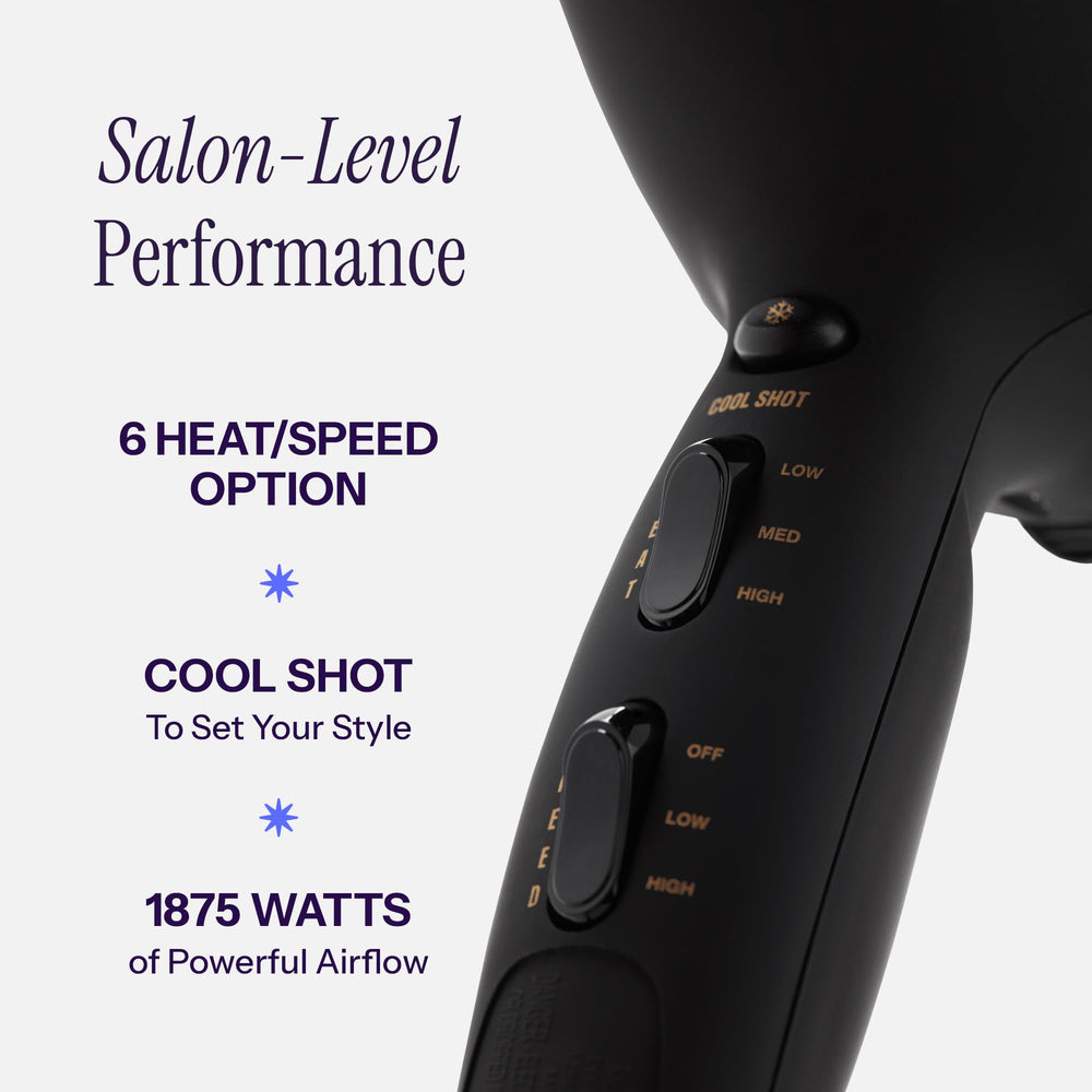 Hot Tools Pro Artist 2100 cool shot sets the style with a cool burst of air.
