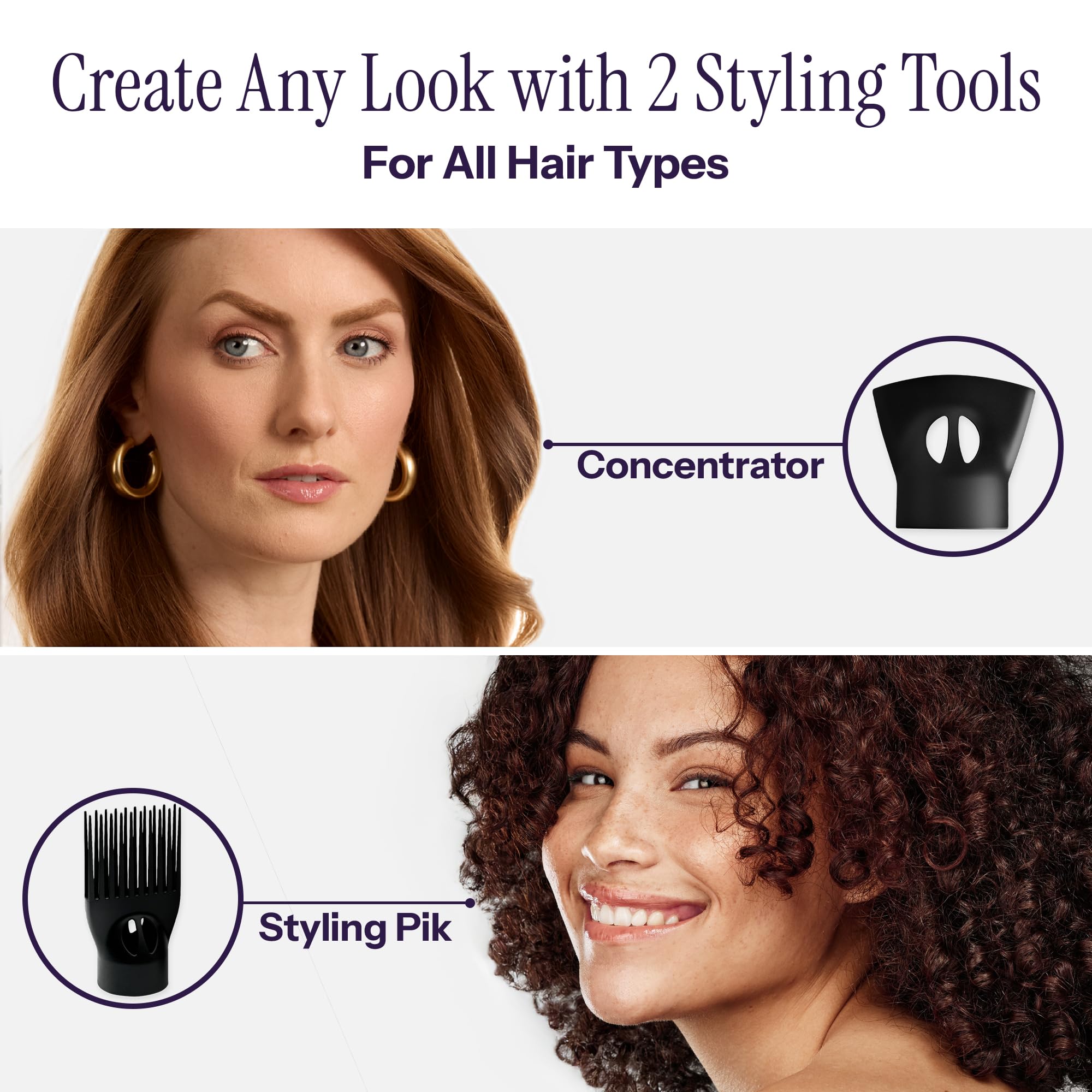 Hot Tools Pro Artist 2100 pik attachment assists straightening while styling.