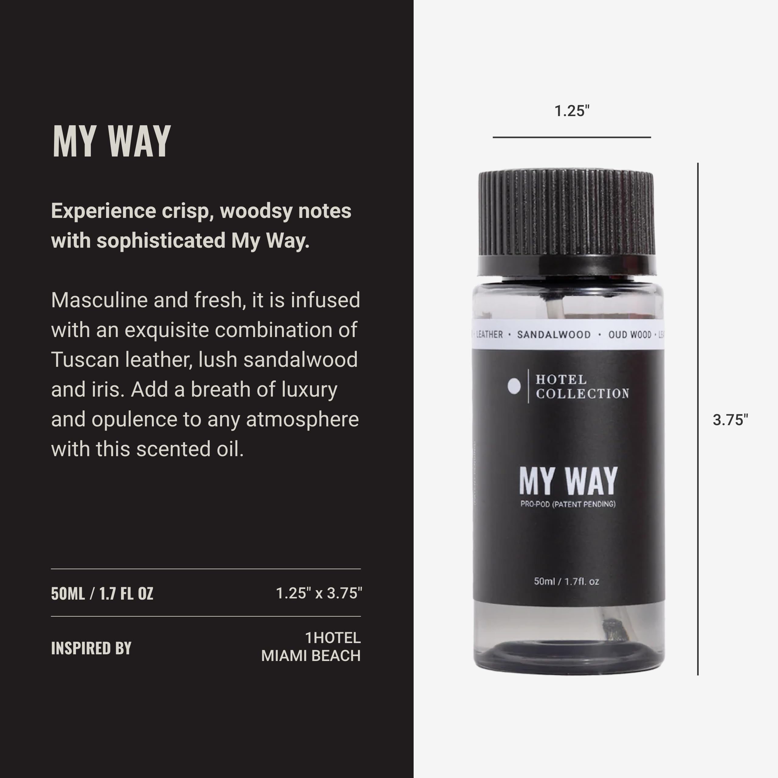Hotel Collection My Way diffuser oil with iris adds subtle luxury to spaces.