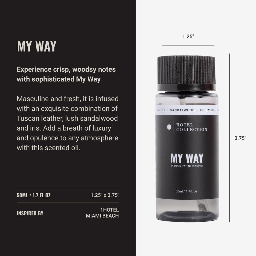 Hotel Collection My Way diffuser oil with iris adds subtle luxury to spaces.