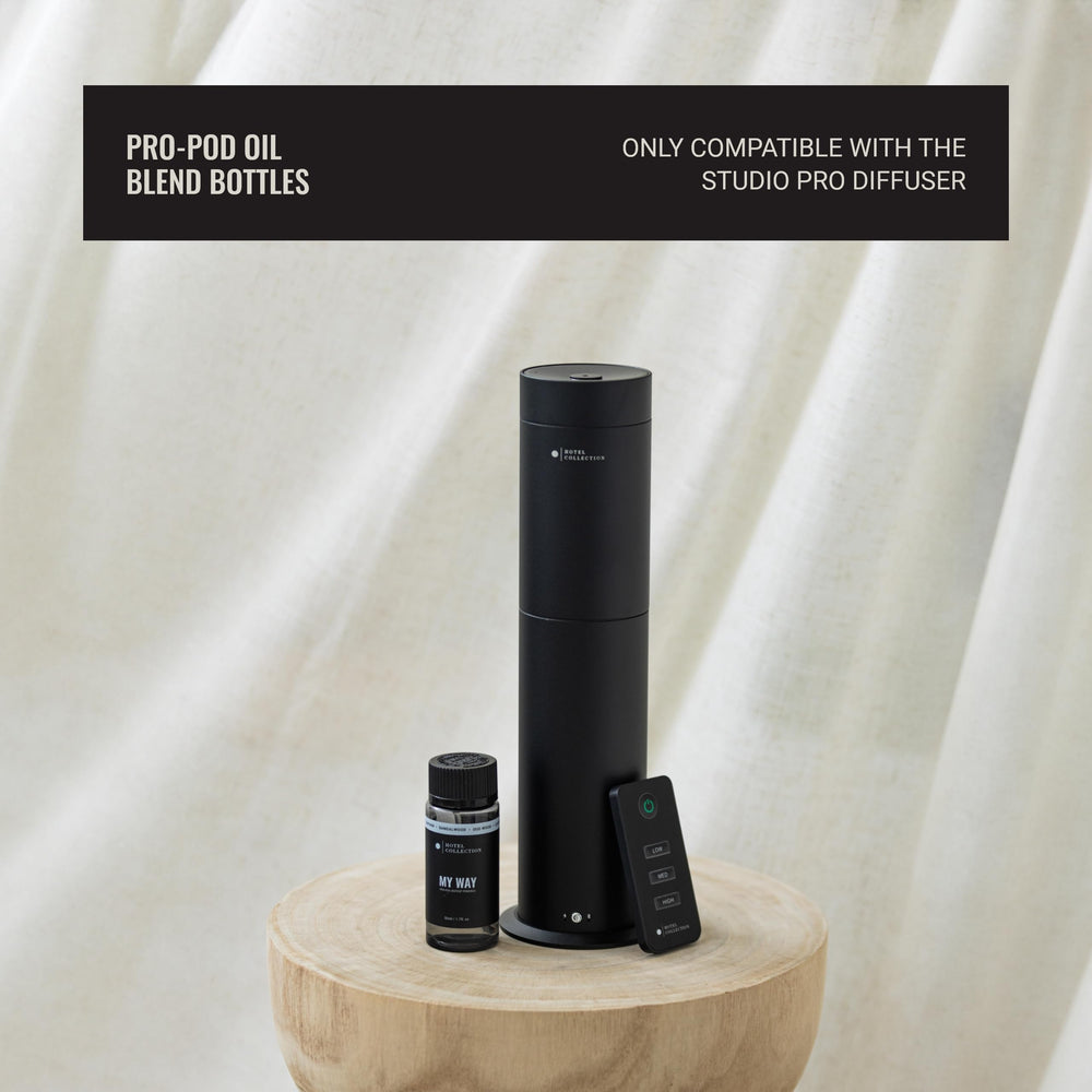 Hotel Collection My Way oil blends essential oils for versatile room scent across home office and kitchen.