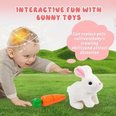 HOTKSOFT Easter Bunny Toy twitching nose adds realistic charm during play.