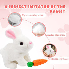 HOTKSOFT Plush Bunny with Sounds and Movements enhances storytelling