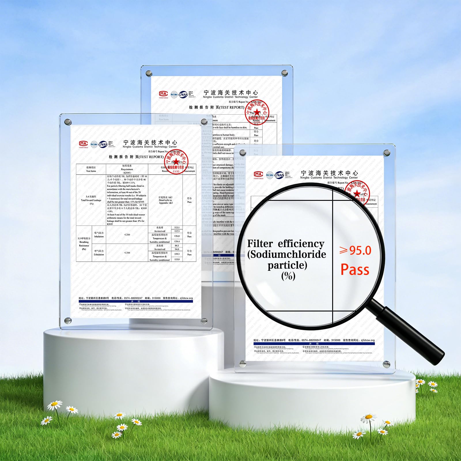 Hotodeal KN95 mask black filtration detail; high-efficiency protection in tests.