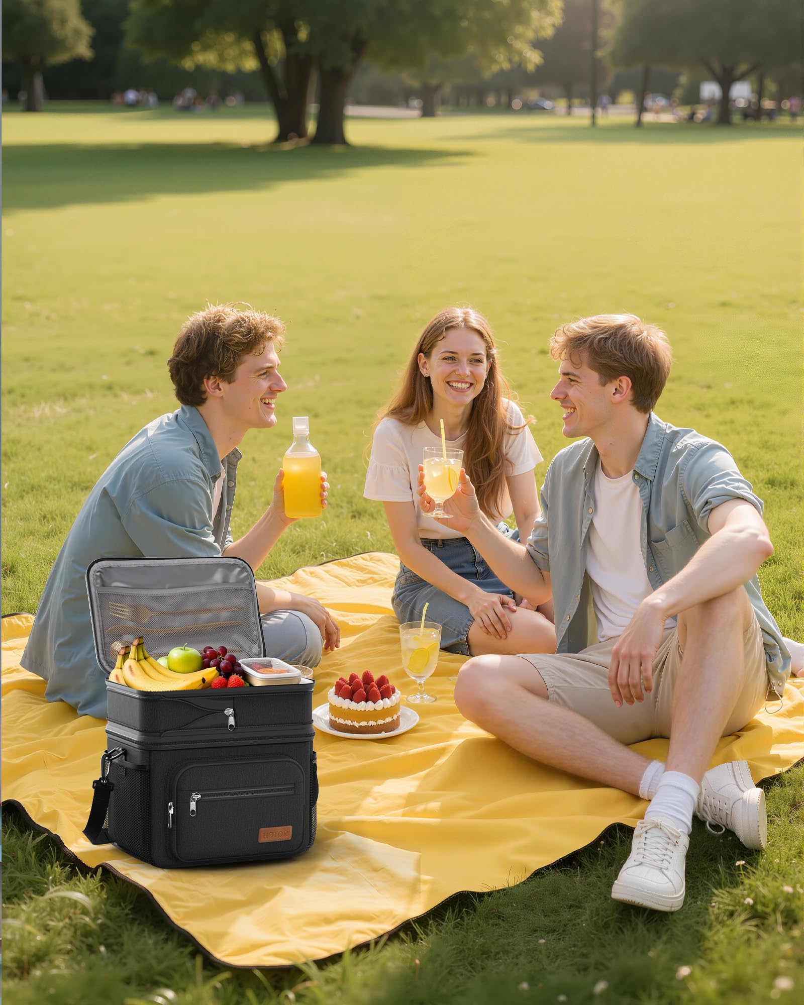 HOTOR lunch box water-resistant fabric withstands daily wear